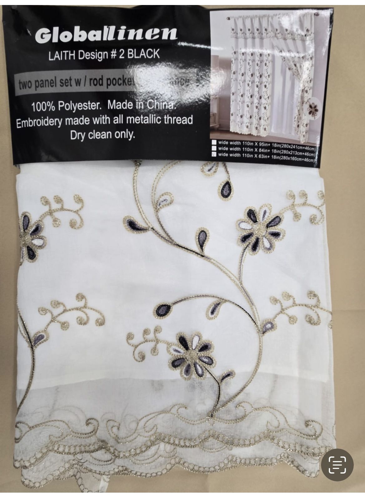 2 Panels Curtains