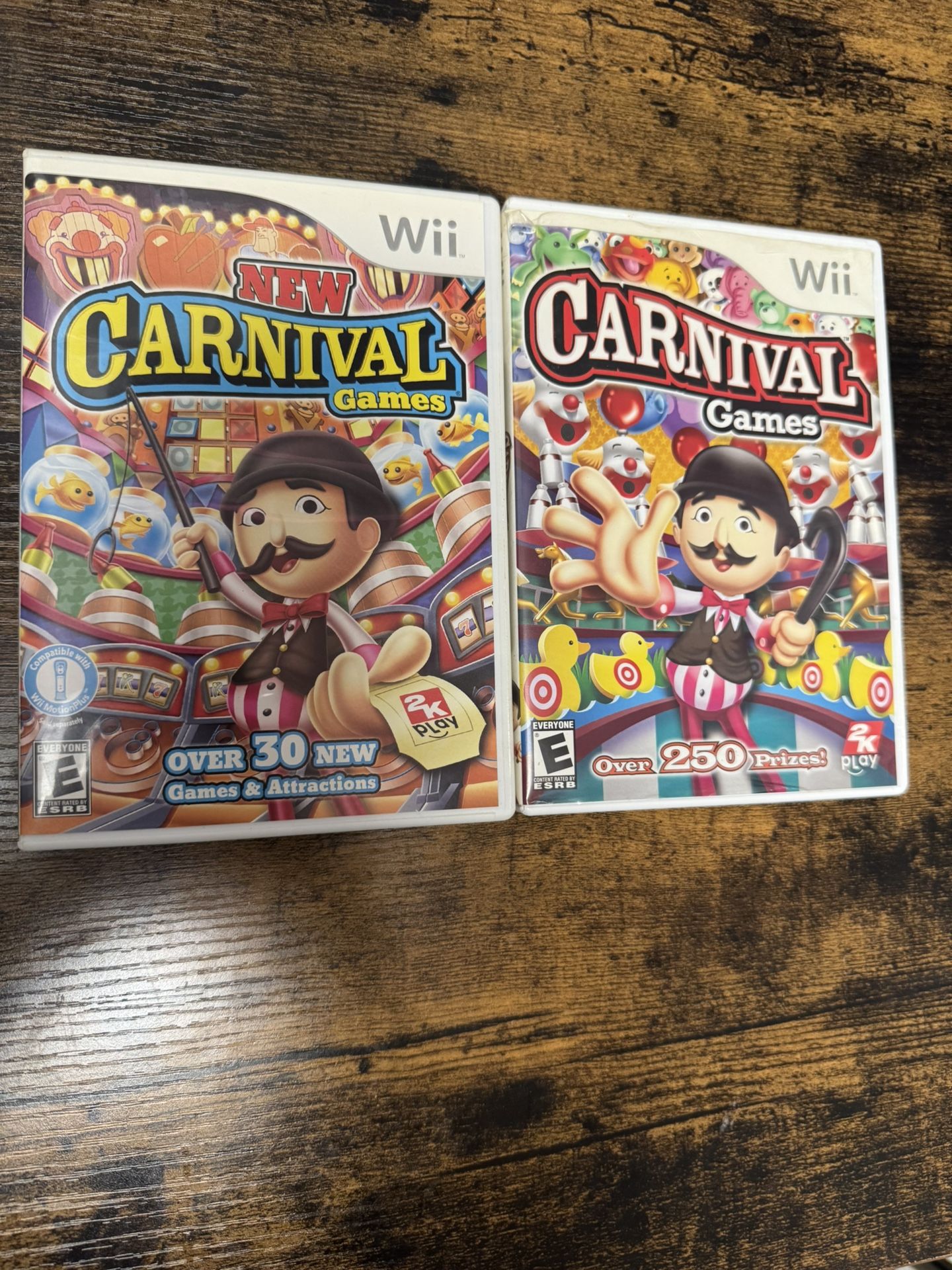 Nintendo Wii Carnival Games Lot Of 2