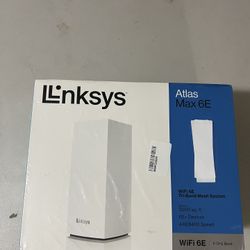 Linksys MX8501 Atlas WiFi 6E Router Home WiFi Mesh System, Tri-Band, 3,000 Sq. ft Coverage, 65+ Devices, Replaces Routers and Extenders, Gaming & Stre