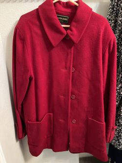 Women’s Red Peacoat
