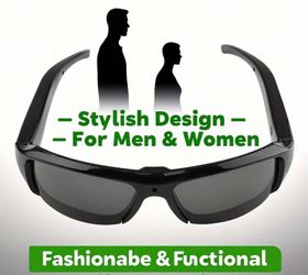 Black Spy Camera Sunglasses
