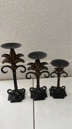 Steel candle stands