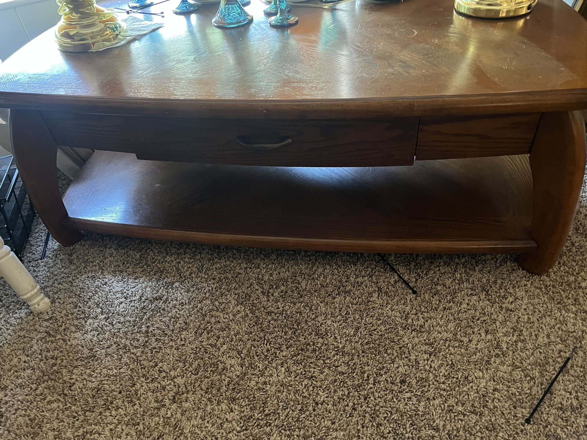 Coffee Table With Two End Tables