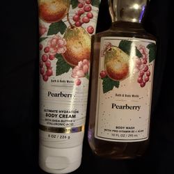 Pearberry Body Wash And Body Cream 