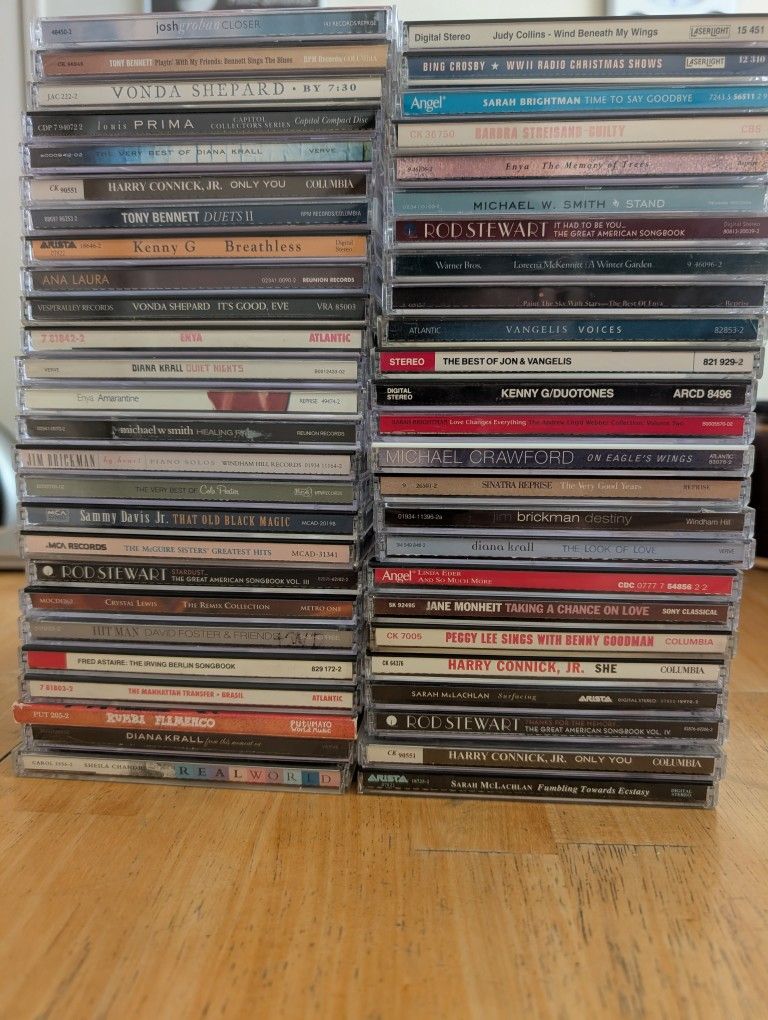50 CDs - Easy Listening, Jazz Vocals, Standards, New Age ($25 For Everything)