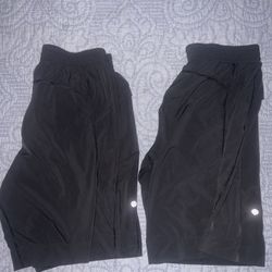 Two Pairs Mens Lululemon Shorts