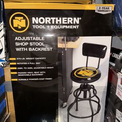 Northern Tool + Equipment Adjustable Shop Stool