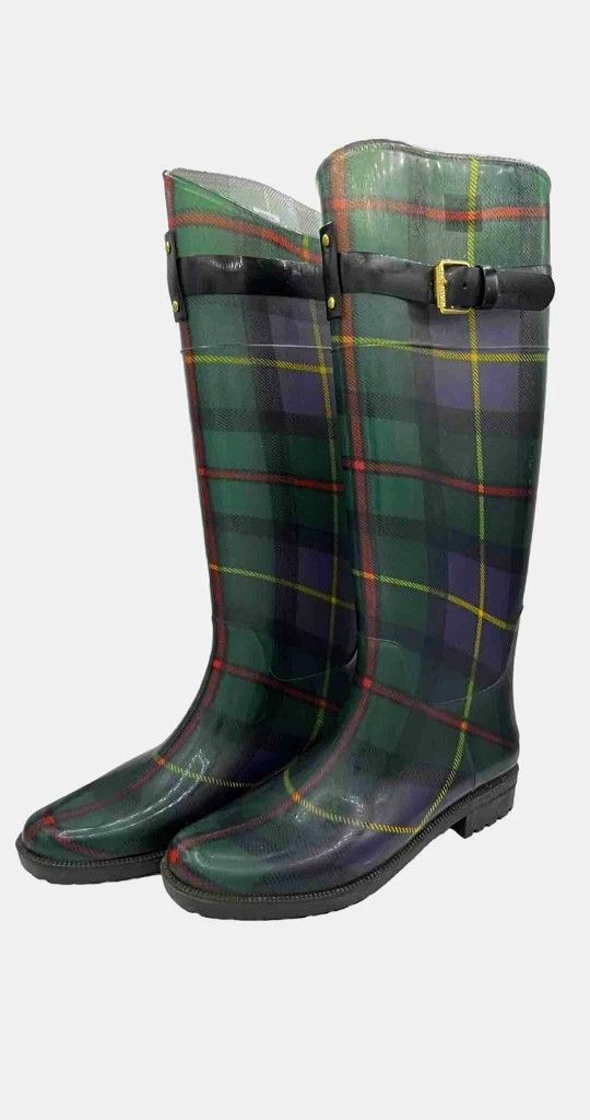 Ralph Lauren Classic Pattern Rain Boots