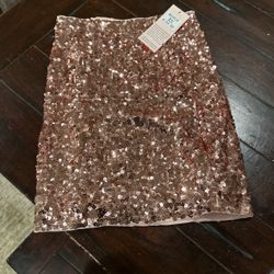 Rose Gold Sequins Skirt XS/S