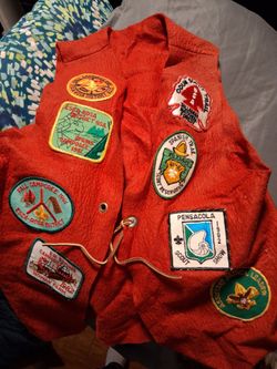 Vintage BSA Boy Scout Vest with Patches