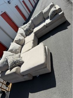 Large gray sectional