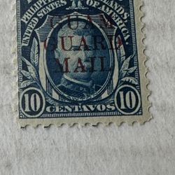 Guam Guard Mail 10 Cent Stamp Mint Hinged United States 
