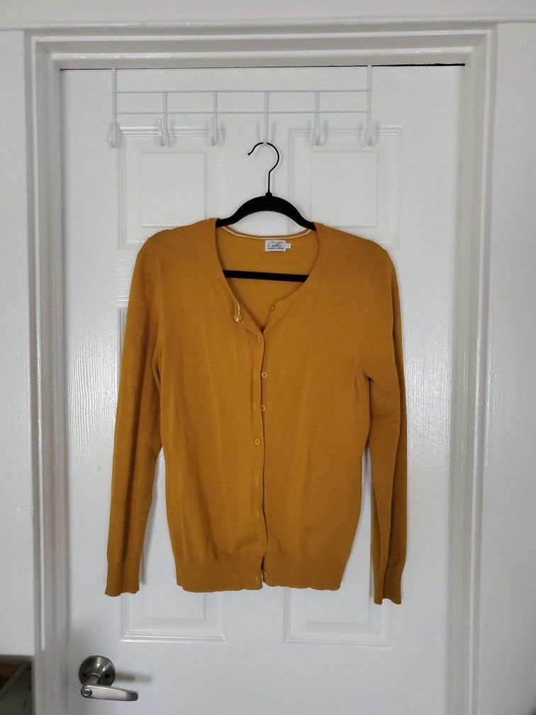 Cielo Mustard Yellow Cardigan – Size L