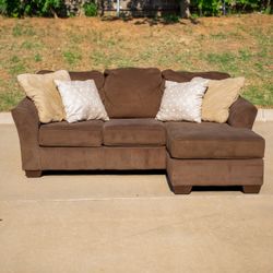 FREE DELIVERY Brown Reversible Sectional Couch