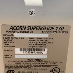 Acorn Superglide 130 Stair Lift