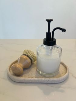 Stone decor tray 9” (items not included)