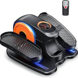 New Under Desk Elliptical Machine, 2-in-1 Electric Leg Exerciser for Seniors, Quiet & Compact Pedal