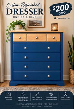 ✨ Custom Refinished Dresser