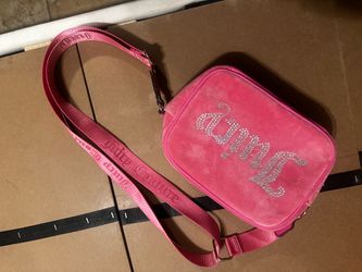 Juicy Couture Pink Velour Crossbody Bag
