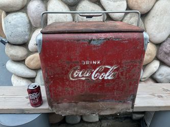 Vintage Antique Coca Cola Ice Drink Soda Cooler 1950's