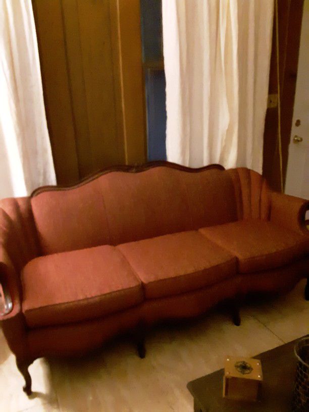Vintage French Provincial Sofa Couch And Chair