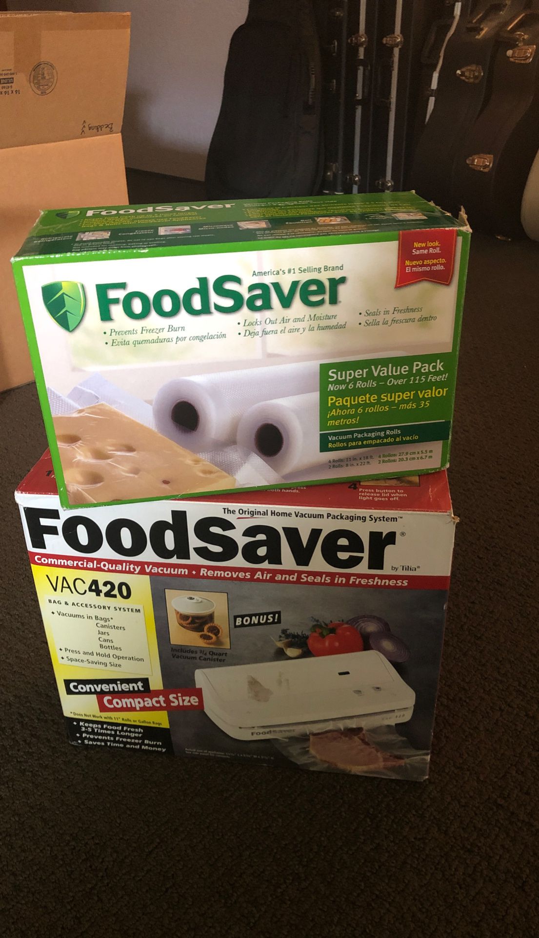 Food saver VAC420 with extra roller pack