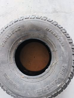 Free Riding mower tires 1@ 15x6.00 and 1@ 20x8.00