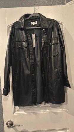 Size Small Fits Medium Black Jacket Faux