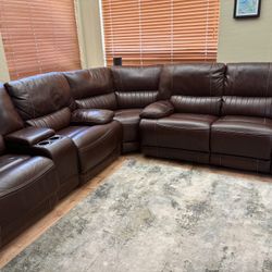 Leather Couch Sectional