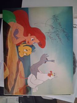 Autographed Arial photo.