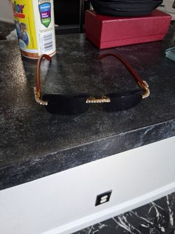 Iced out woods with black lenses