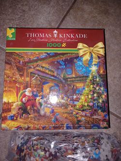 Thomas Kinkade CEACO 1000 Piece Christmas puzzle