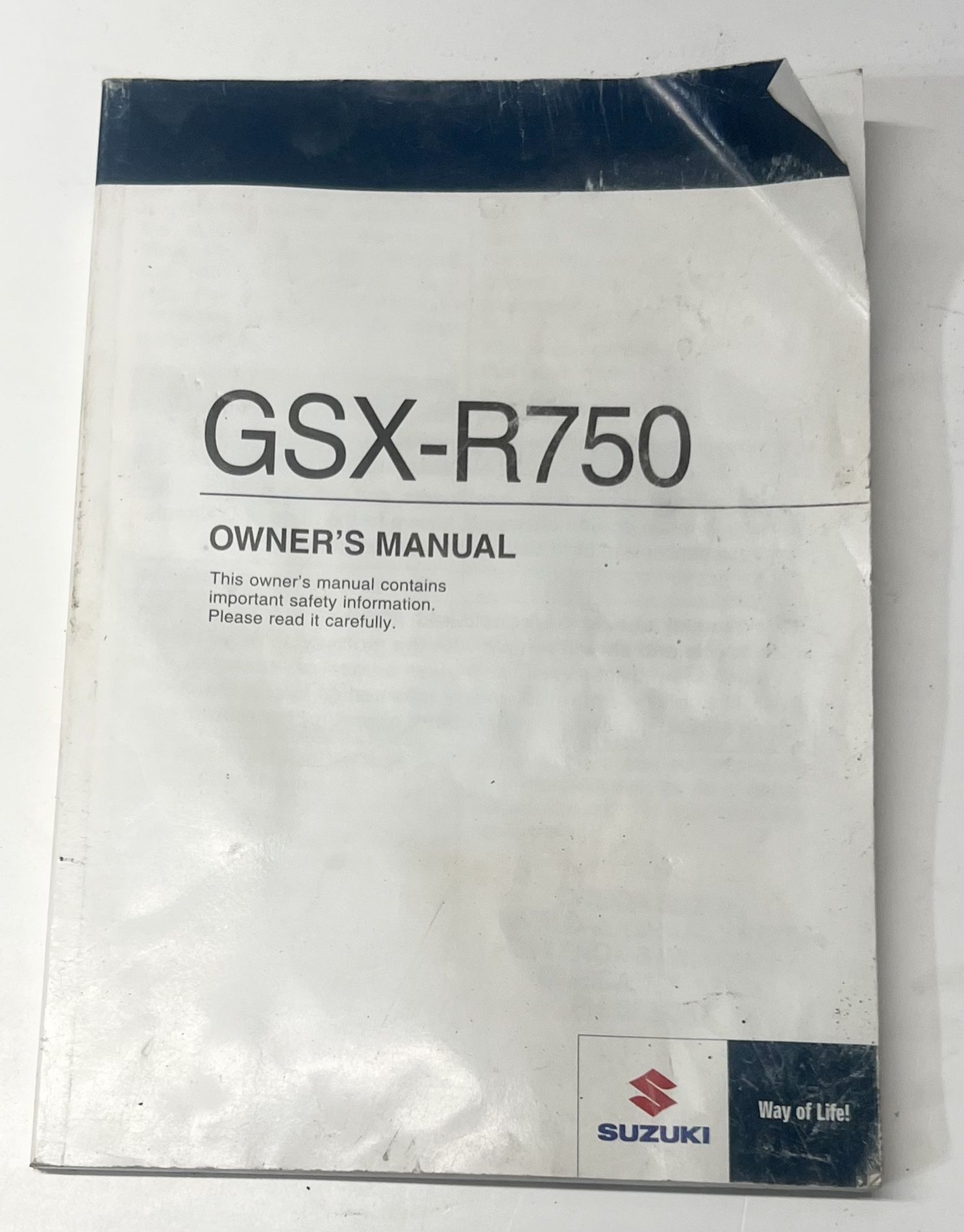 2011 Suzuki GSX-R750 Oem Owners Manual