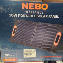 Nebo reliance 50w portable power solar panel