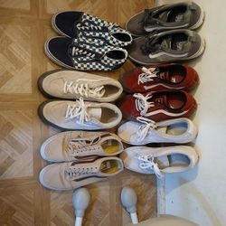 Zapatos Zise 13 .unos Sun Uso Vans Y Cocerse Creo $15 Cada Uno O Todos Por $100