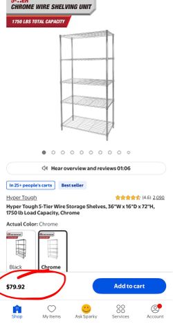 Shelf chrome