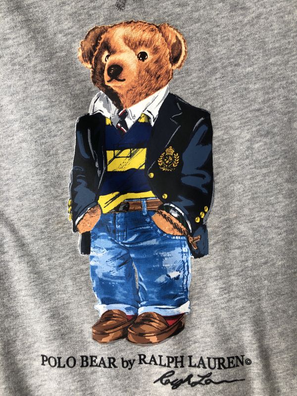 NWT Ralph Lauren Polo Teddy Bear Gray Sweater Sweatshirt Menâs Medium M for Sale in San Diego 