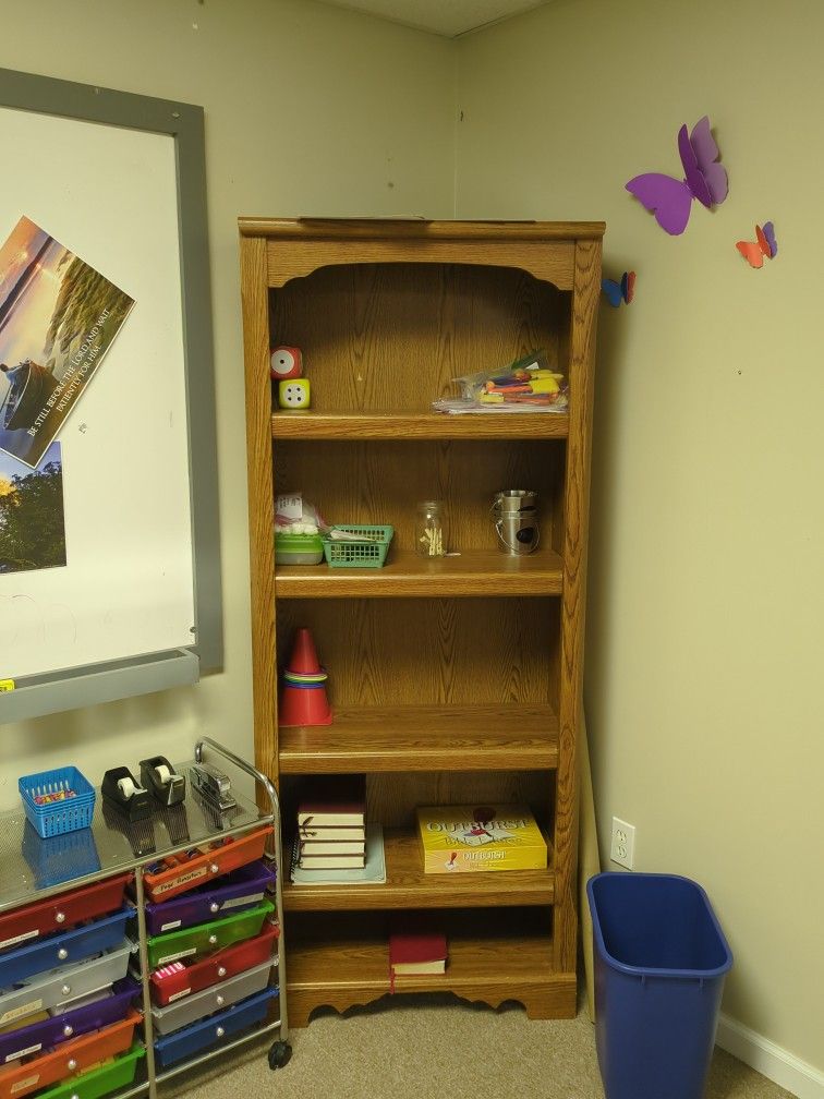 Wooden Shelving Unit...5 Shelves. 3'x6'