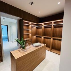 Master Closet With Light 
