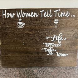 Wall Art for Wine Glasses and Coffee Mugs (glasses and mugs not included)