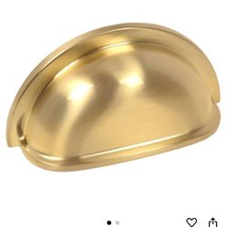Cosmas Gold Hardware Bin Cup Drawer Handles Pull 10pack 