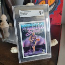 2018 Donruss Optic Winner Stays Kobe Bryant #2 SGC 9 MINT