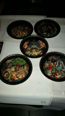 Brad Ford exchange Russian collectible plates 5 in total make me an offer