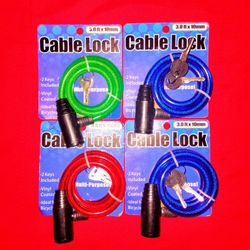 New Sealed Bike Cable Lock 🔐