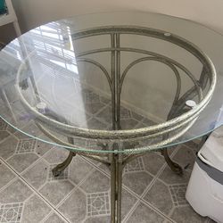 Glass Table Kitchen Living Room 