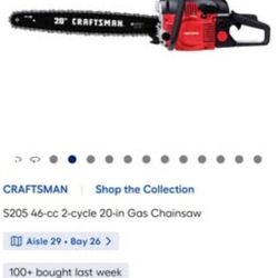 Craftsman Chainsaw 20"