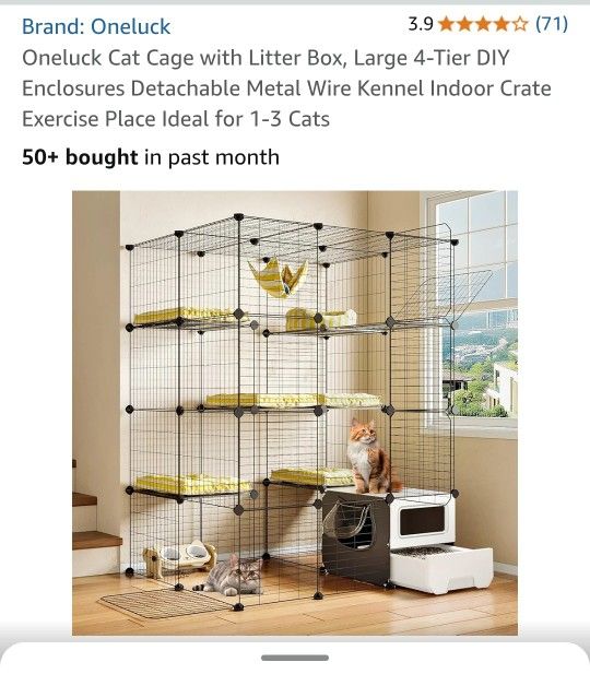 4 Story Cat Cage For Sale