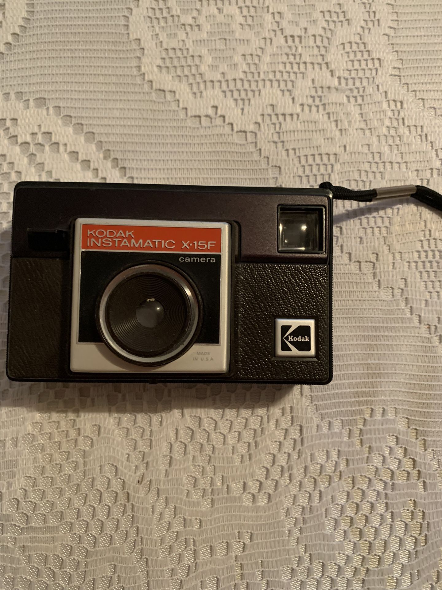 VINTAGE KODAX INSTAMATIC X15F WITH WRIST STRAP