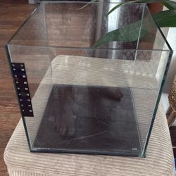 3 Gallons Rimless Cube Aquarium W/optional Filter, Heater And Light