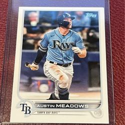2022 Topps #152 Austin Meadows Card Tampa Bay Rays